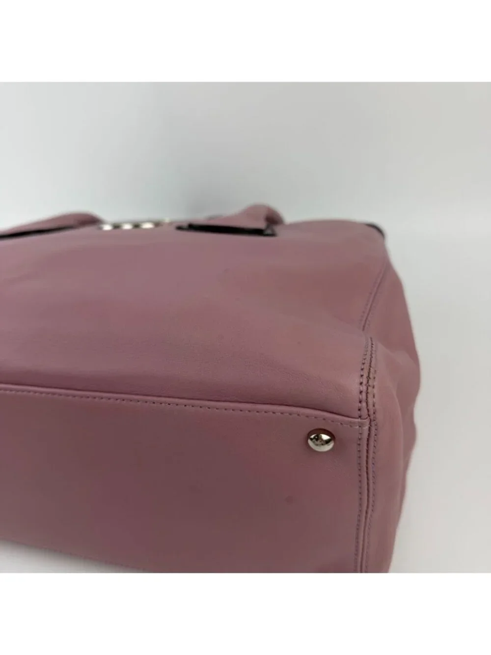 ★SOLD★ Chanel CC Logo Tote Pink Leather Vintage - Picture 7 of 15